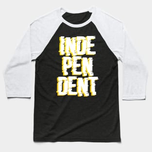 Independent Shaded Writing Baseball T-Shirt